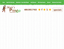 Tablet Screenshot of mattpoopup.com